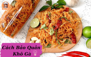 Bảo quản khô gà lá chanh